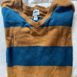 Long sleeved striped sweater